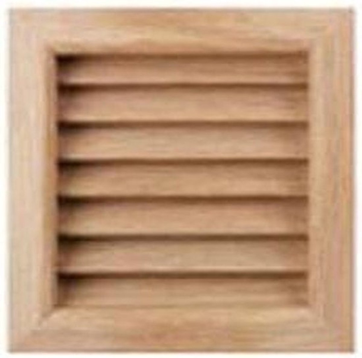 Ventilatierooster Eiken - Luchtrooster Vierkant - Ventilatie Uitlaat - Ruwe Afwerking - 112 x 112 mm - Eikenhout