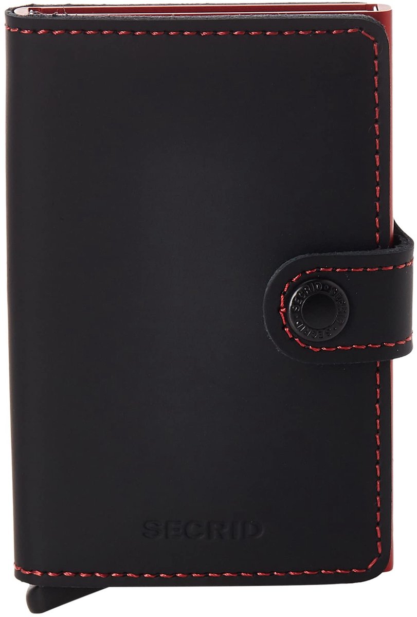 Miniwallet Unisex Kaartenhouder - Groene Zwart