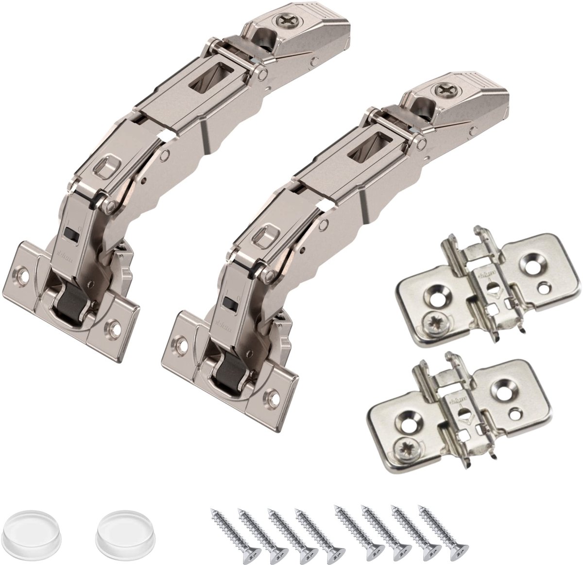 2-Pack Kastscharnieren 155 Graden - Soft Close met Bumper