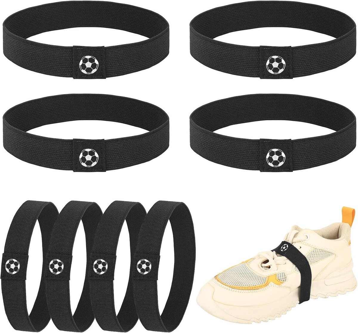 Professionele Veters Fixatieband voor Voetbalschoenen - Vetershouders voor Sport- en Vrijetijdsschoenen - Set van 8 Stuks
