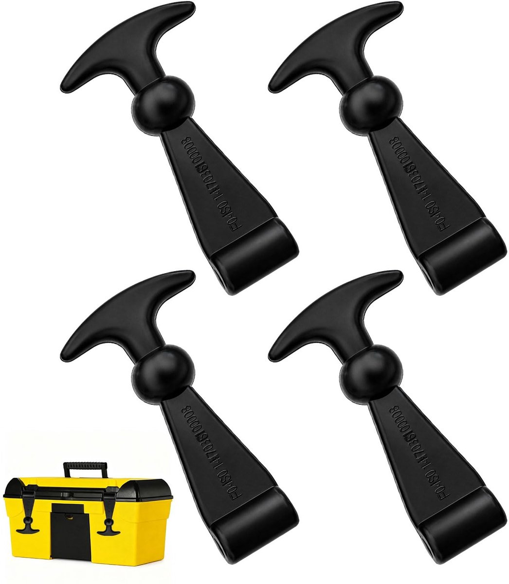 4 Stuks Motorkaphouder - Elastische Rubber T-Handgreep