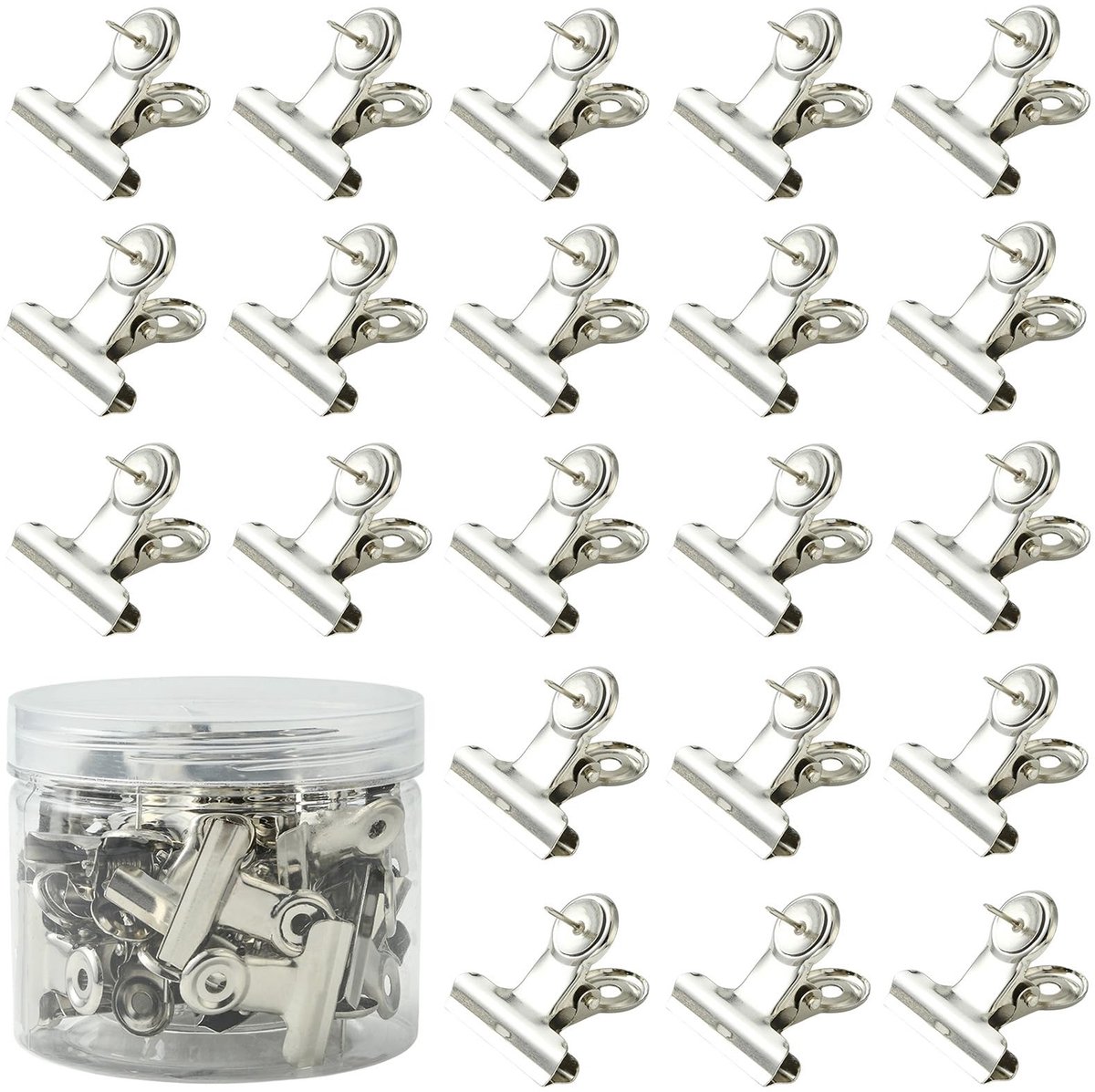 Decoratieve Push Pins - Zilver, 30 stuks