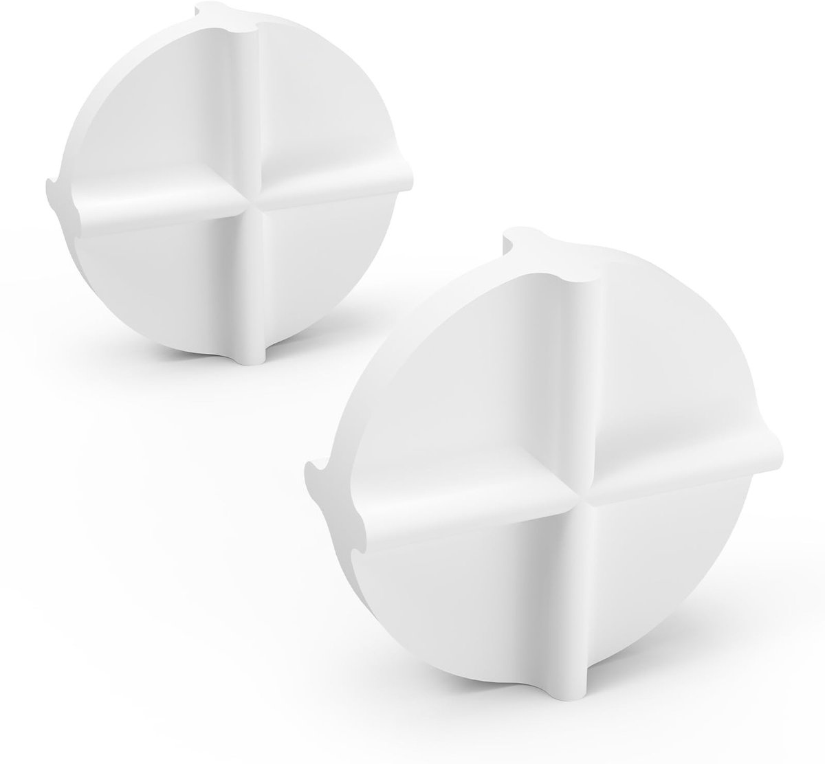 Set van 2 Dubbele Magnetische Roerstaafjes - Coating - 34mm x 12mm