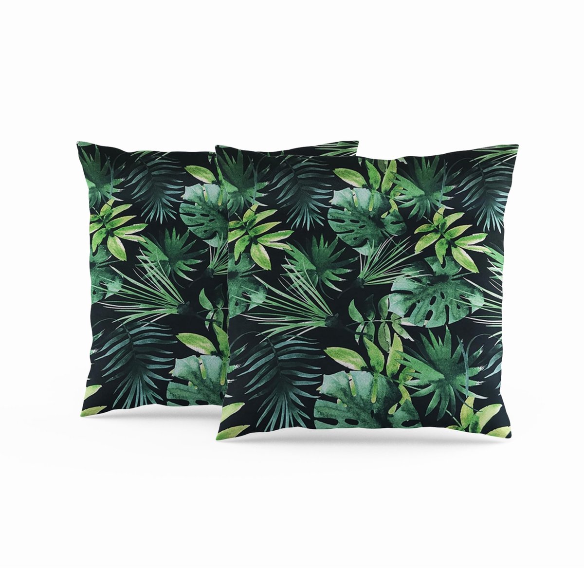 Kussenhoezen 45 x 45 cm - Moderne groene bladeren