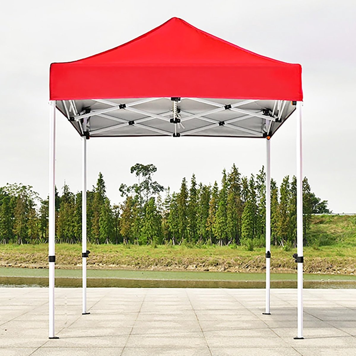 Event tent voor tuin - Heavy-duty pop-up paviljoen - Rood 2x2m