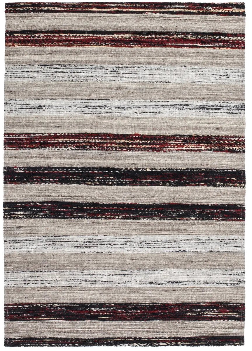 Kelim Vloerkleed | Tapijt | Duarte | Strepen | Zwart/Wit | 80x150 cm