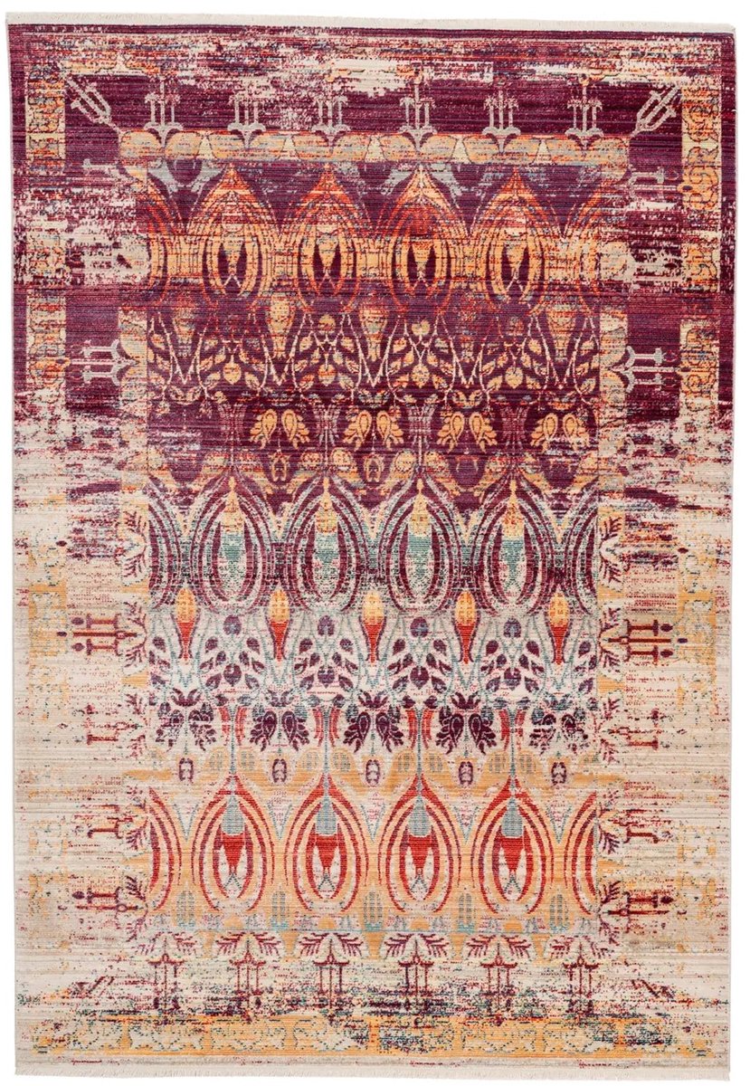 Dutch XXL Vintage Vloerkleed | Tapijt | Baroque | Ornamenteel | Multikleur | 80x150 cm