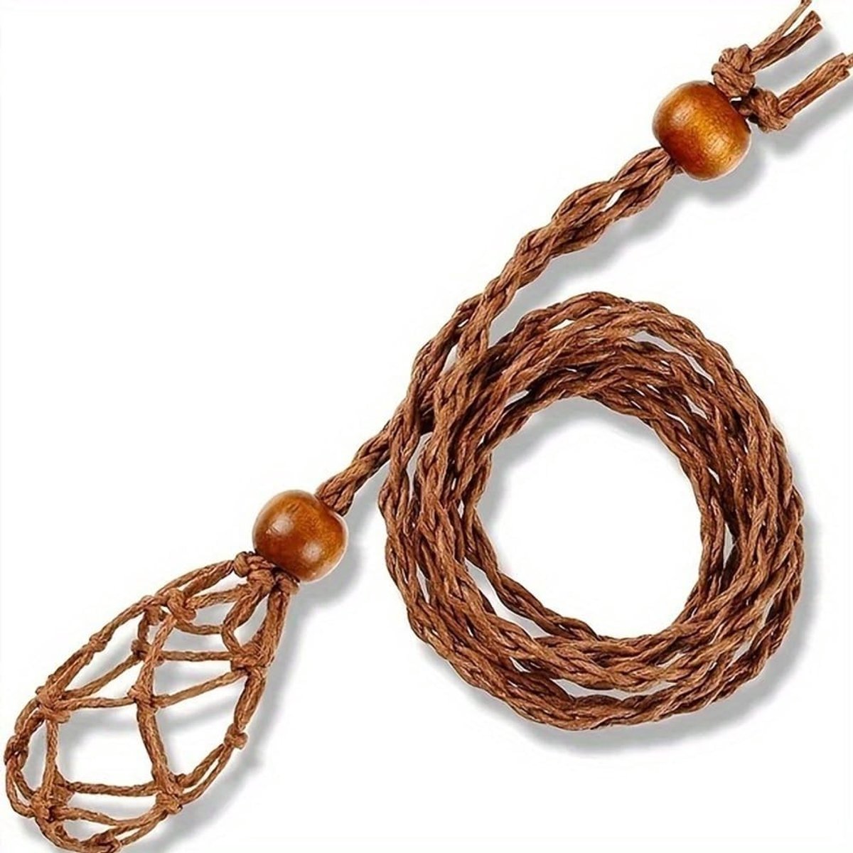 3-delige Kristallen Kettinghouder voor DIY Amulet en Hanger - Verstelbare Sieraden Cord en Gemstone Houder, Perfect voor Organisatie en Presentatie