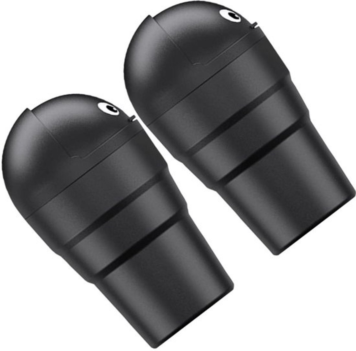 Mini Prullenbak Auto - Bekerhouder Vuilnisbak - Auto Interieur Schoon - Met Klapdeksel - 520ml - Zwart