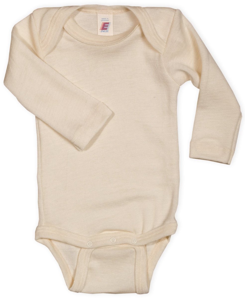Baby Body met Lange Mouwen - Wol Zijde - 4 Kleuren