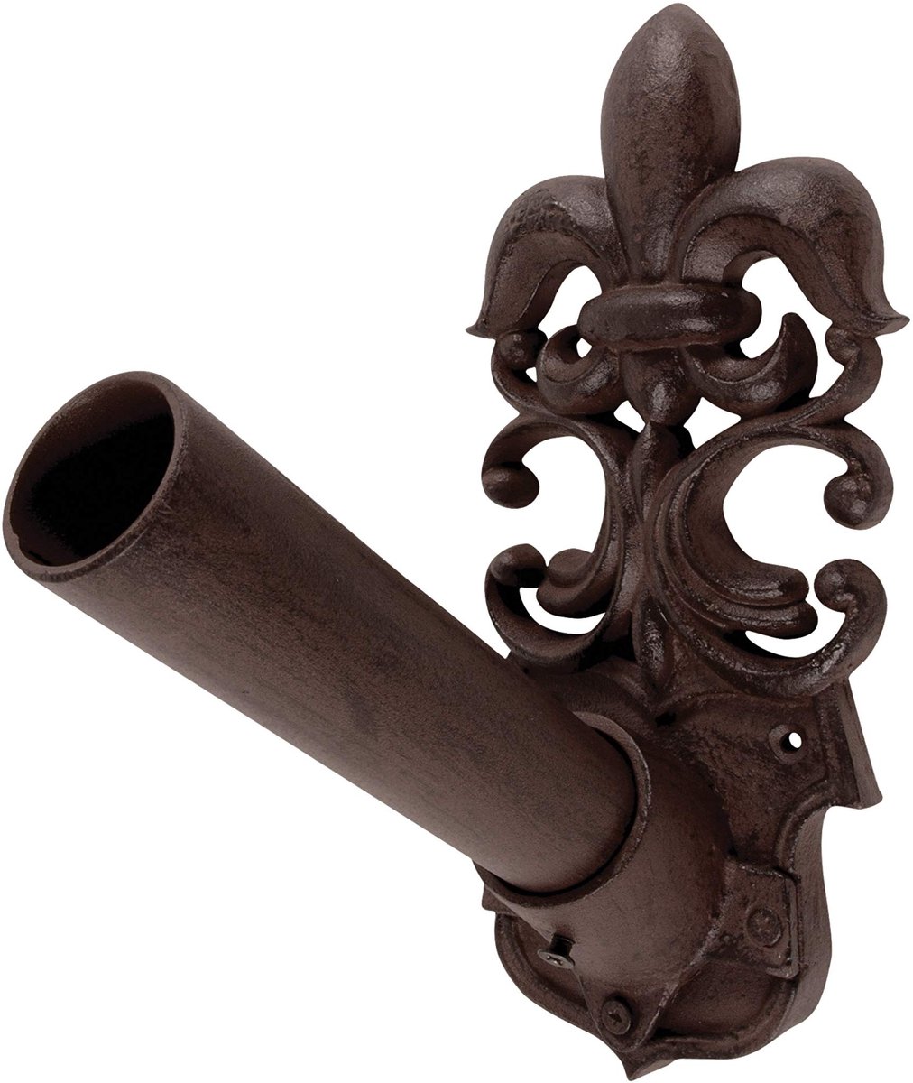 Vlaggenhouder met Fleur de Lis Motief - Wandmontage