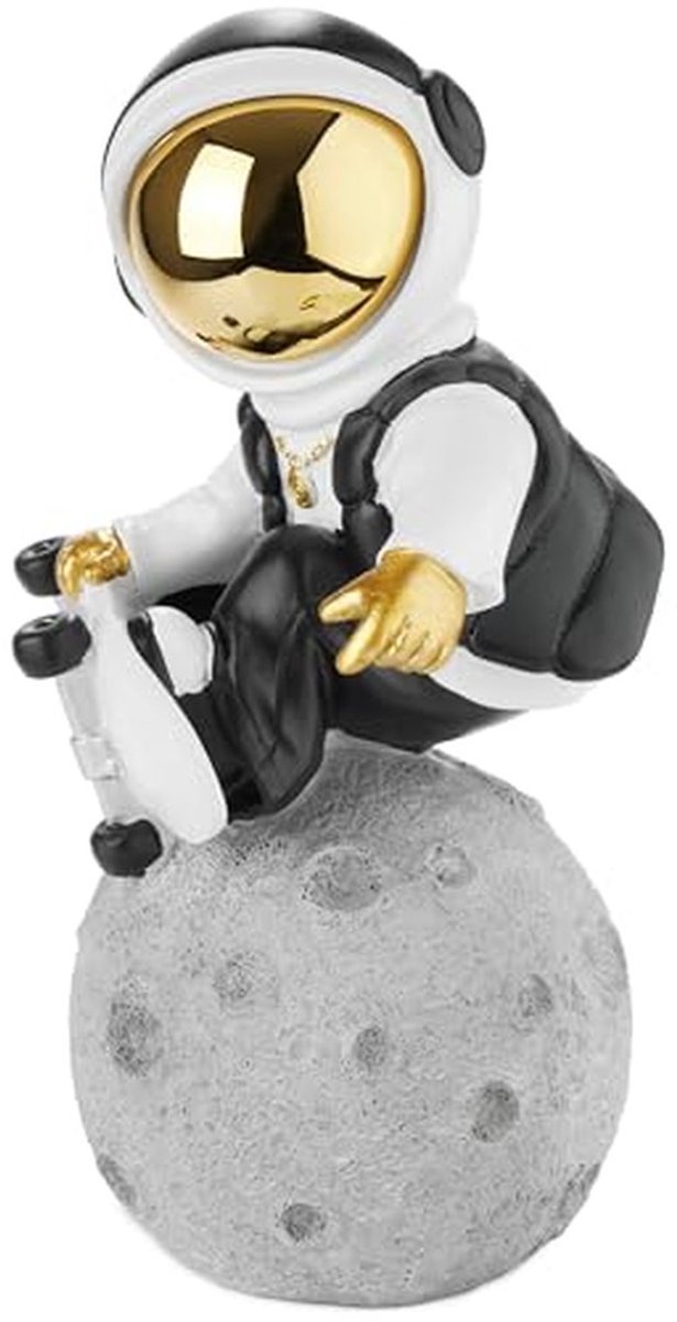 Decoratieve figuur van astronaut met skateboard - Modern design