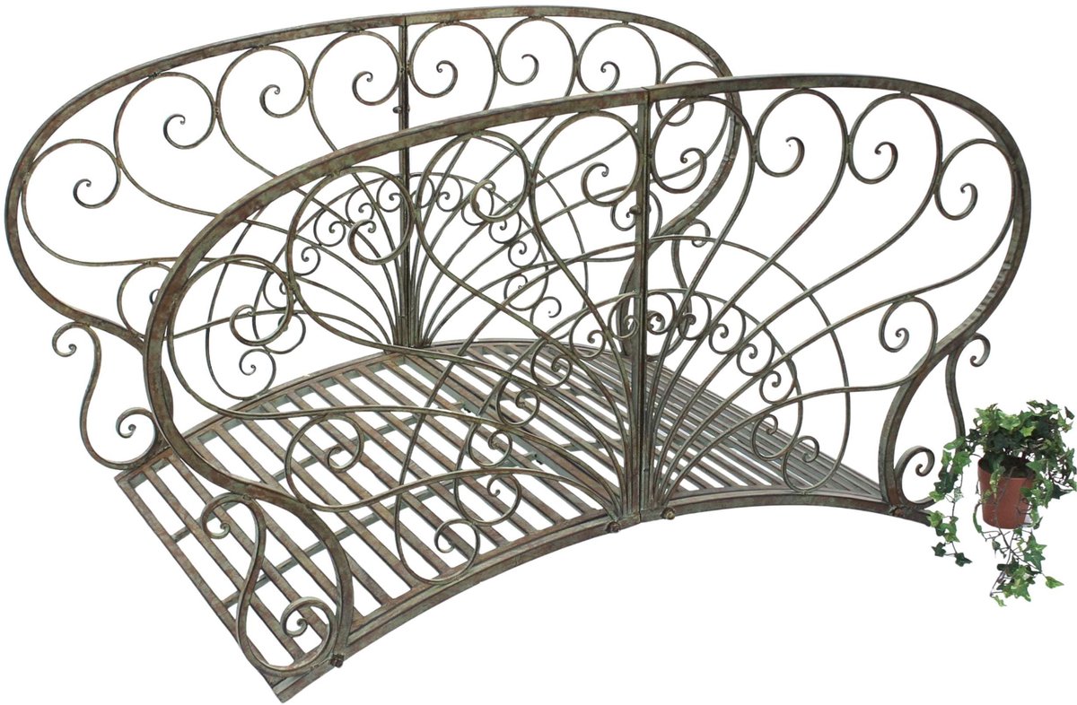 Metalen Tuinbrug met Leuningen 150 cm