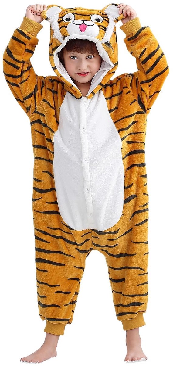 Unisex Dieren Hooded Romper - Fleece Pyjama voor Kinderen