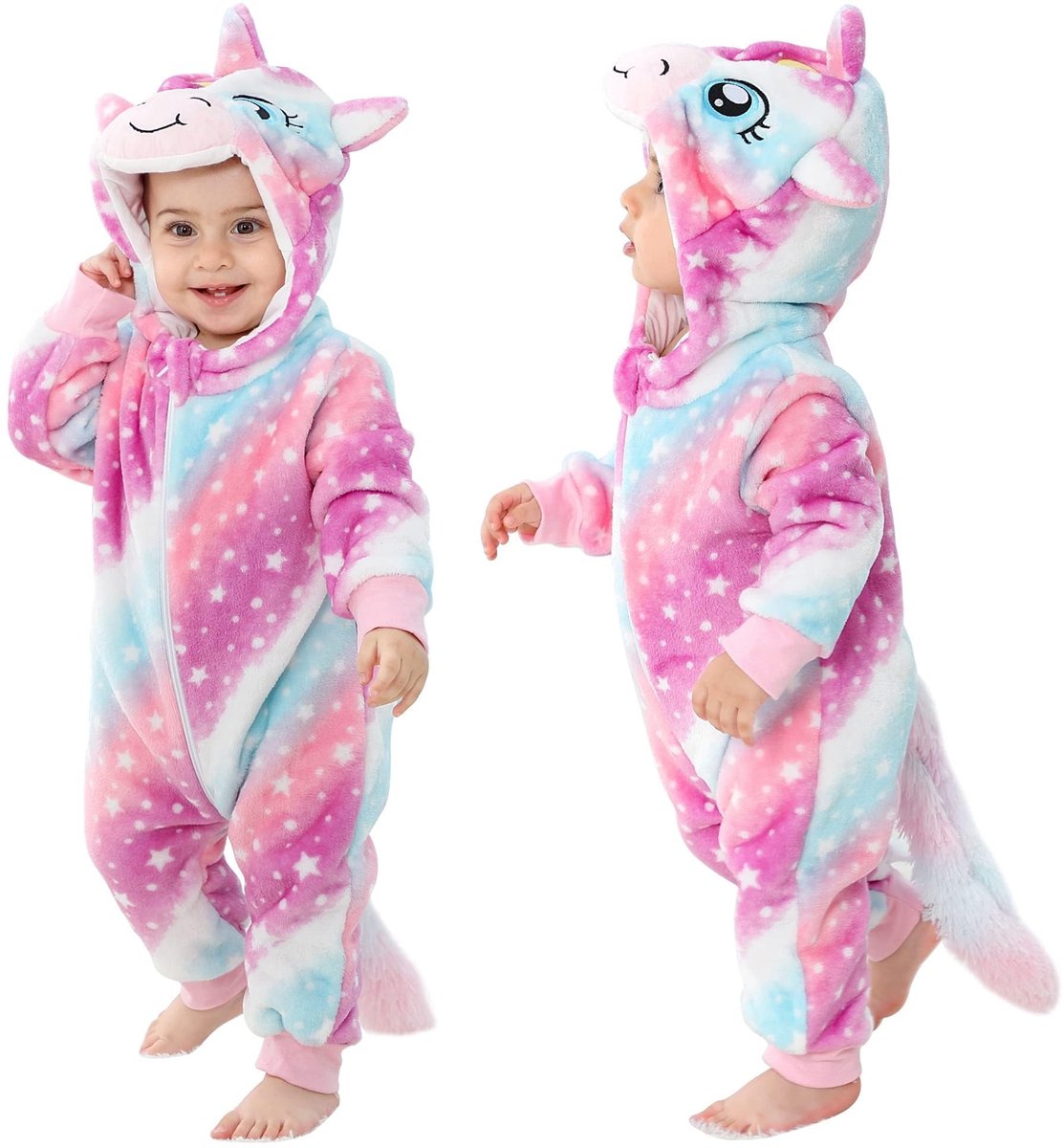 Unisex Baby Romper met Kap - 2-36 Maanden