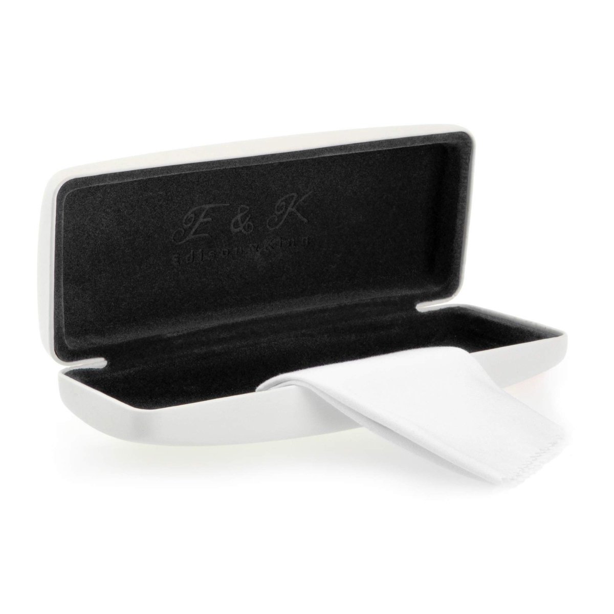 Bril etui met schoonmaakdoek - Zwart