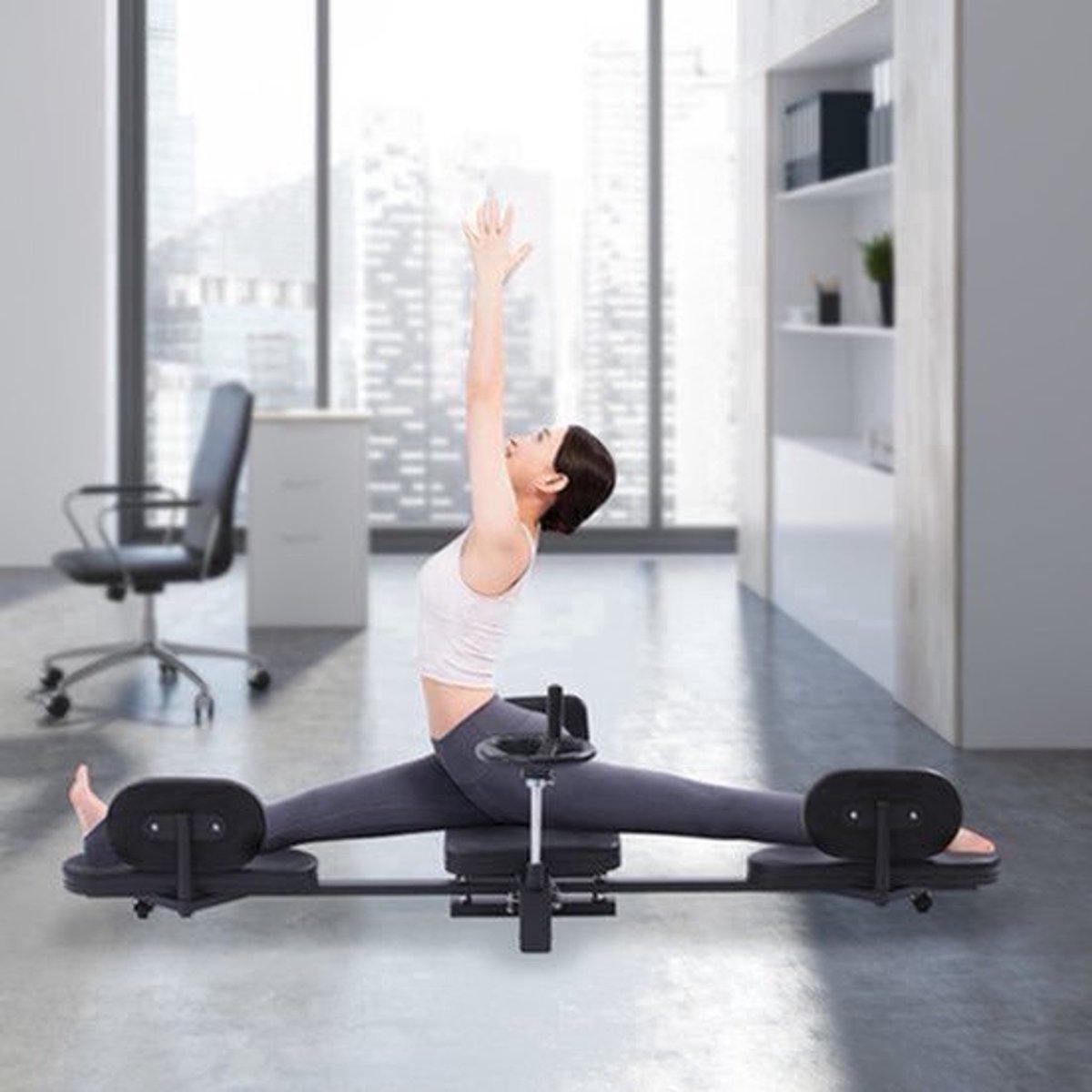 Legextensionapparaat – Beenstrekmachine – Stretchapparaat – Splittrainer – Heupabductiemachine – Maximale Rekhoek 180° – Stevig Stalen Frame