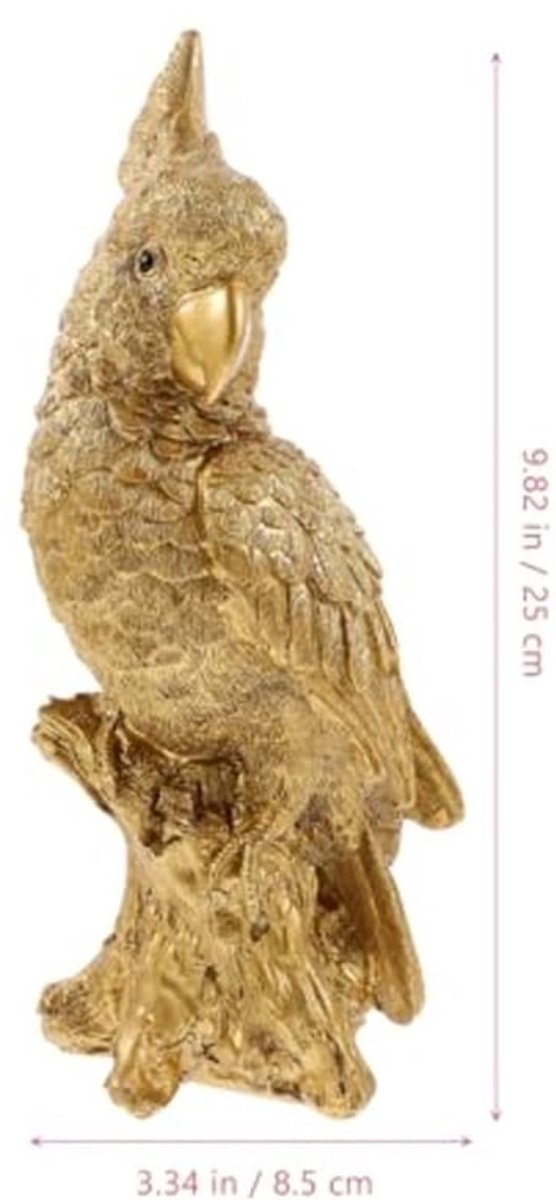 Creatieve wijnkast woonkamer papegaai ornamenten ambachten thuis woonkamer wijnkast tv-kast bureau decoratie (wg19112b goud) tuinbeeld vogels decoratie woonkamer