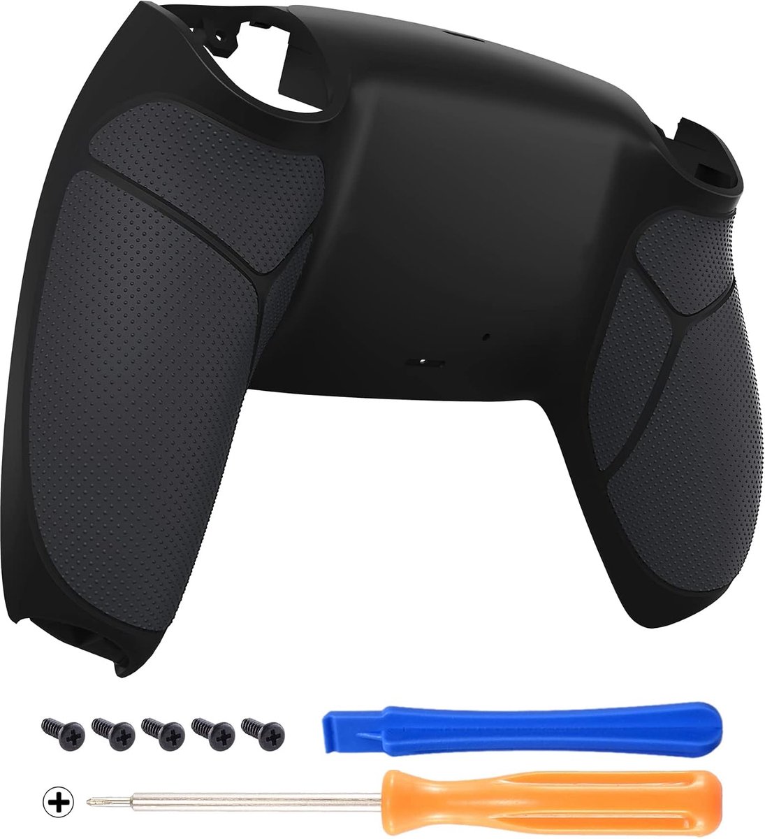 Achterschaal met Rubbergrip - Geschikt voor PS5 Controller - Vervanging