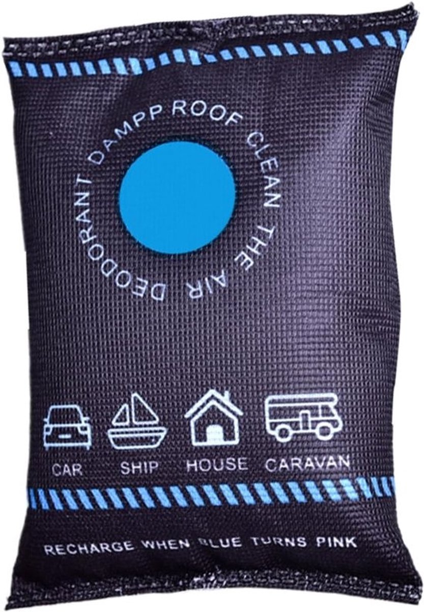Luchtontvochtiger Auto - Vochtabsorberende Zak - Frisse Cabine - Herbruikbaar Droogmiddel - 100g - Blauw