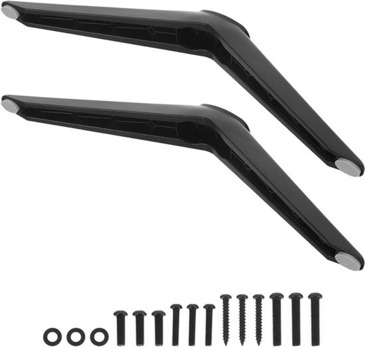 Tv Voetsteunen - Vervangende Poten - Tv Plaatsen - Zonder Boren - 25 cm Lengte - Zwart
