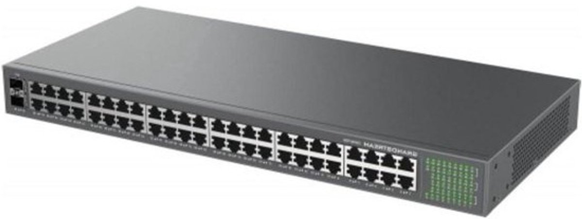 Netwerk Switch - Gigabit Switch - Netwerk Uitbreiden - Groene Technologie - 48 Poorten - Zwart