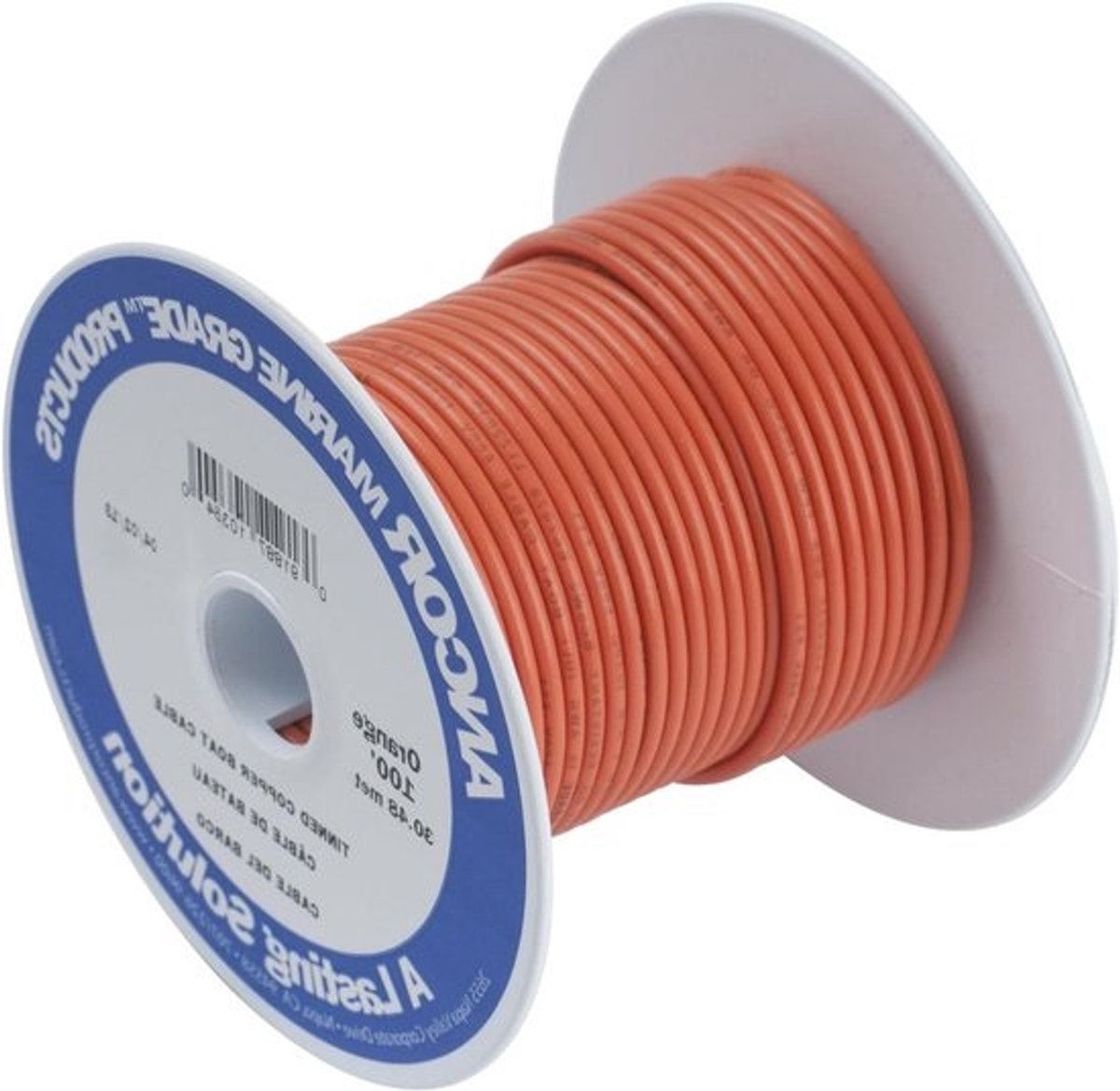 Koperen Boot Bedrading - Maritieme Kabel - Watersport Elektronica - Tin-gecoat Koper - 18 Voet - Oranje