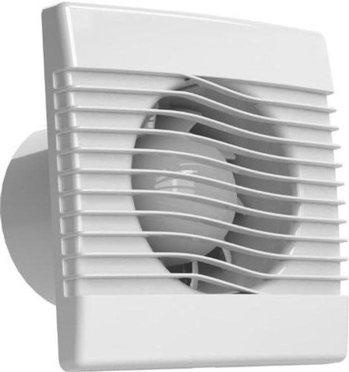 Ventilator Kamer - Afzuigventilator Binnen - Lucht Afvoeren - Schimmel Preventie - 100 mm - Wit