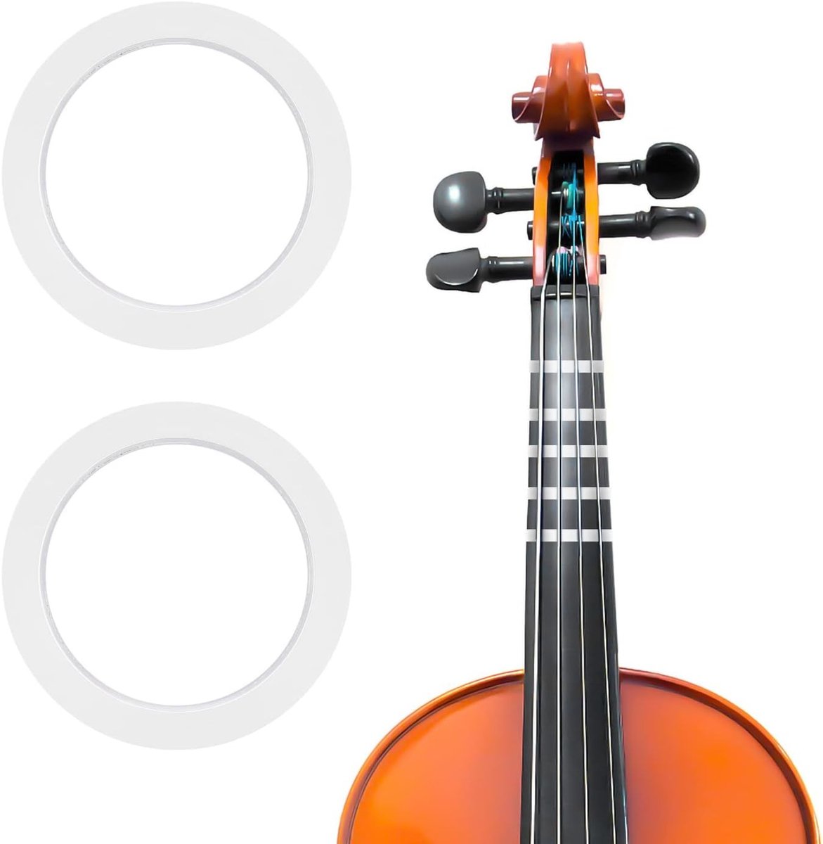 2 Roll Key voor Viool en Cello, 66 Meter, Witte Plakband, Grafisch Lint, Accessoires voor Beginners, Viool en Cello Instrumenten