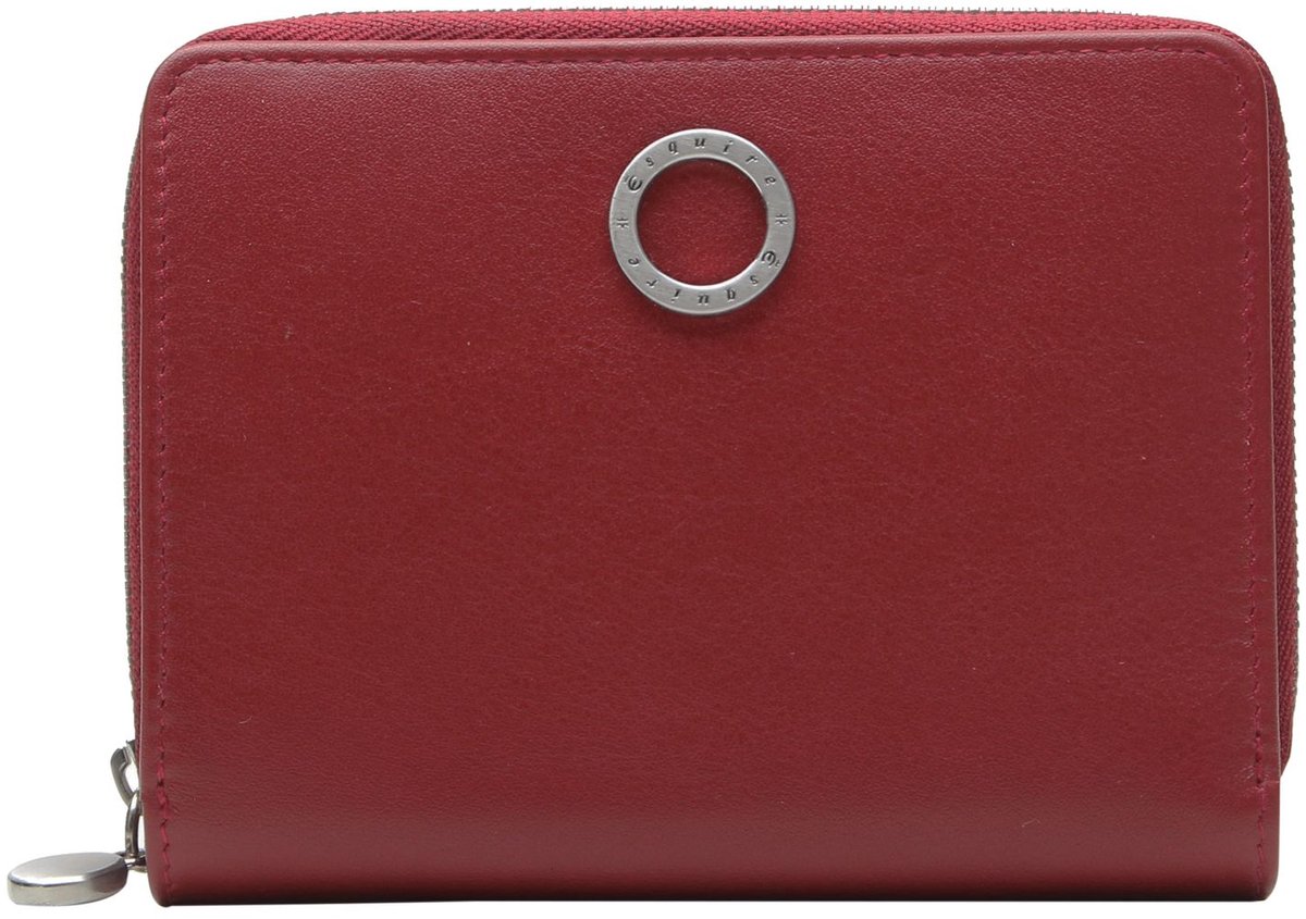 Esquire portemonnee Athena Wallet Red donkerrood