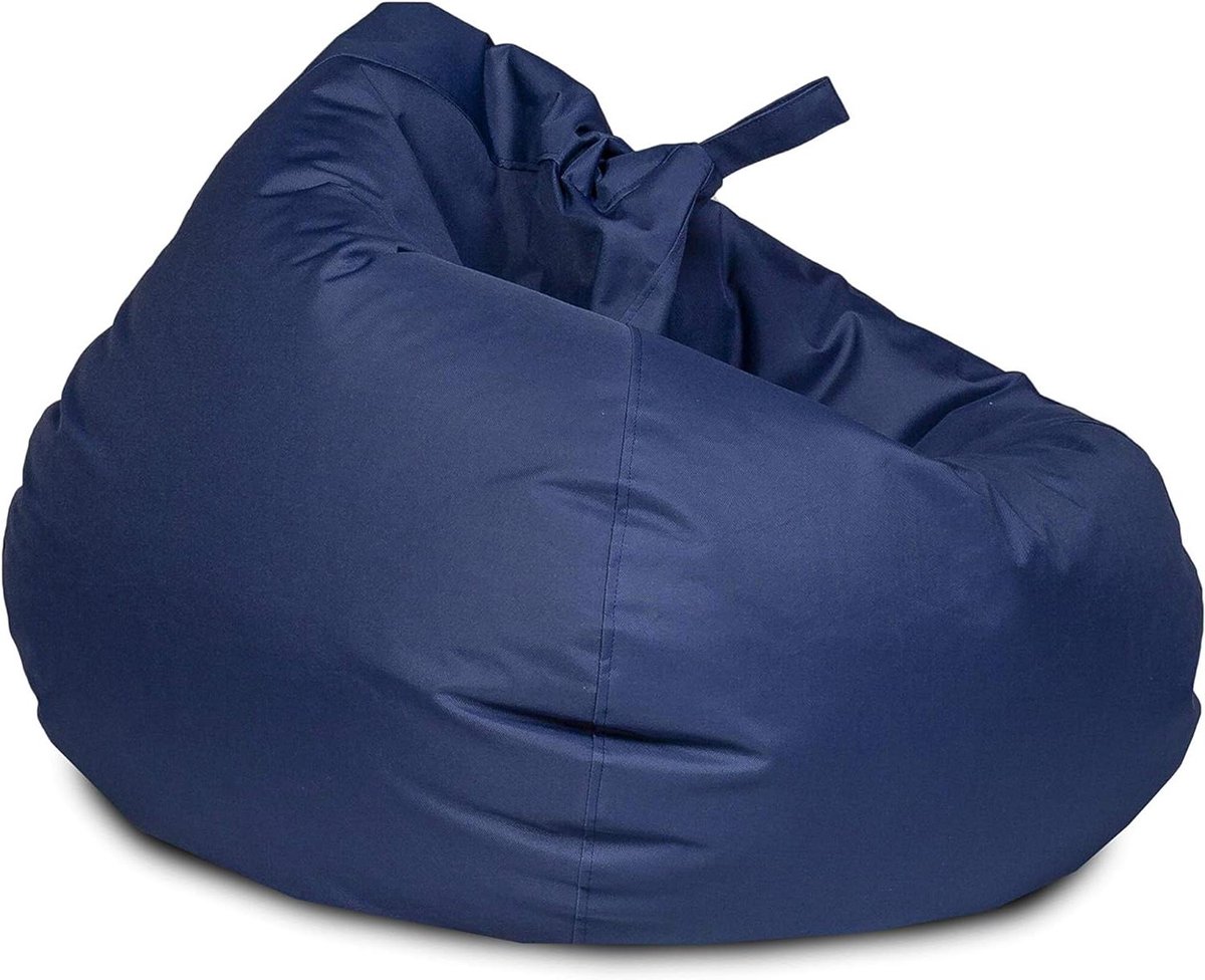 Zitzak - Poef Zetel - Ontspannen Buiten - Vuilafstotend Materiaal - 210 Liter - Blauw
