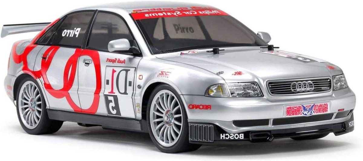 RC Auto Bouwpakket - Modelbouw Auto - Hobby Assemblage - 4WD Vierwielaandrijving - 454mm Lengte - Zilver