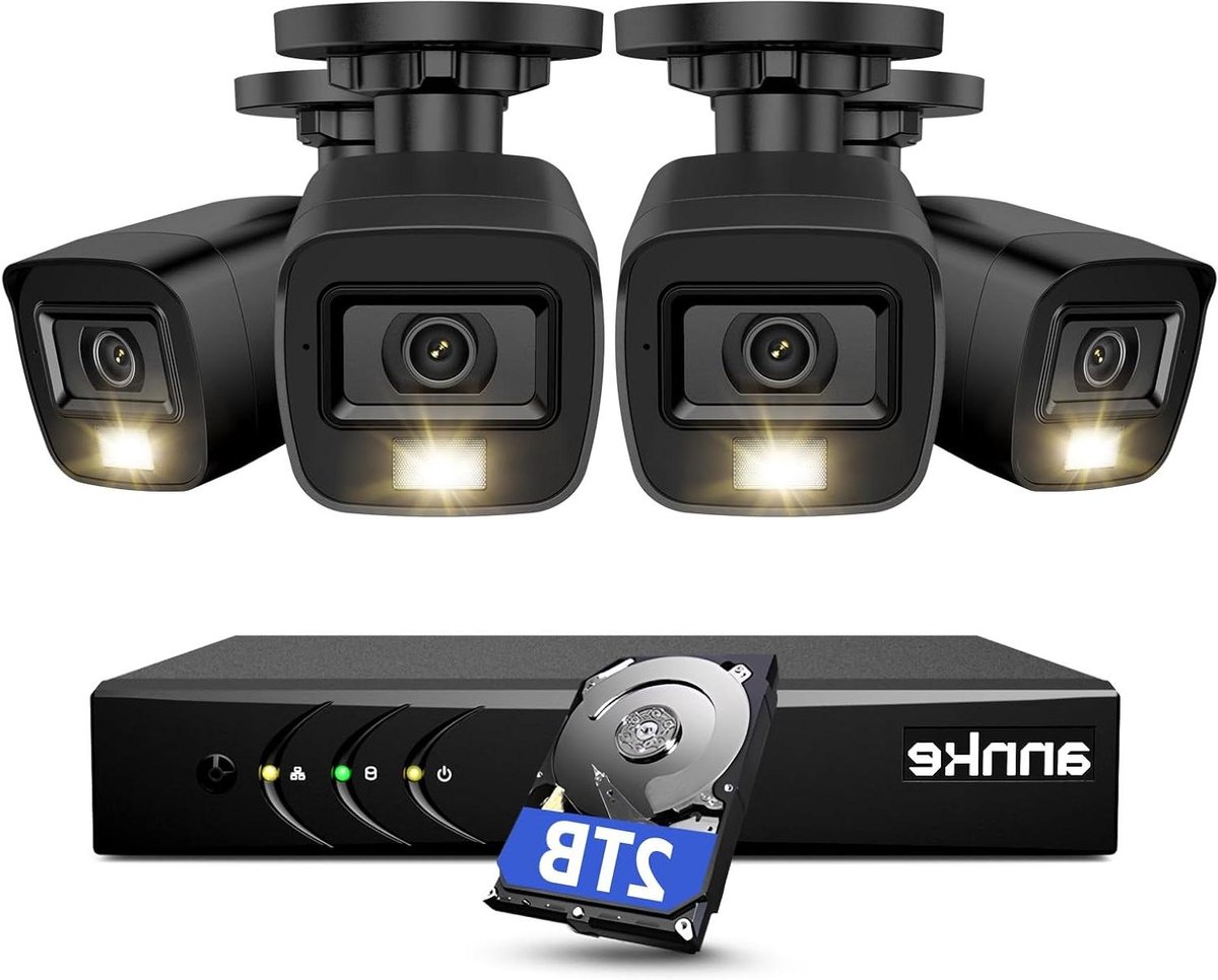 Beveiligingscamera Set - CCTV Recorder - Huisbewaking - 3K HD Resolutie - 8 Kanaals - Zwart