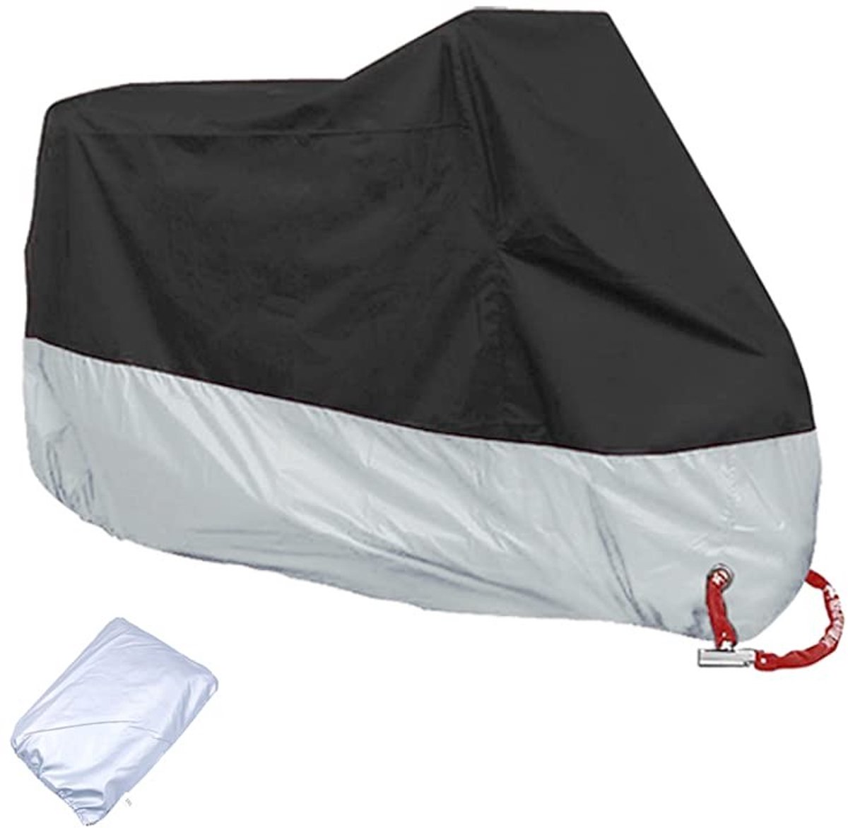 Dailygoods- Motorfiets Cover Waterdicht - 210D Oxford Stof - Anti-Stof - Opbergtas - Draagtas - Anti-Diefstal Ontwerp - Motorhoes