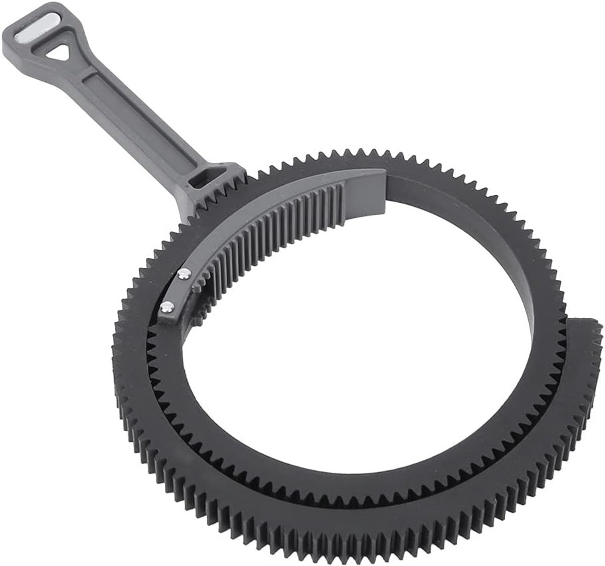Verstelbare Zoom Follow Focus met Handgreep en Tandriem voor 46mm-110mm Lens - Perfect voor Videoproductie en Fotografie