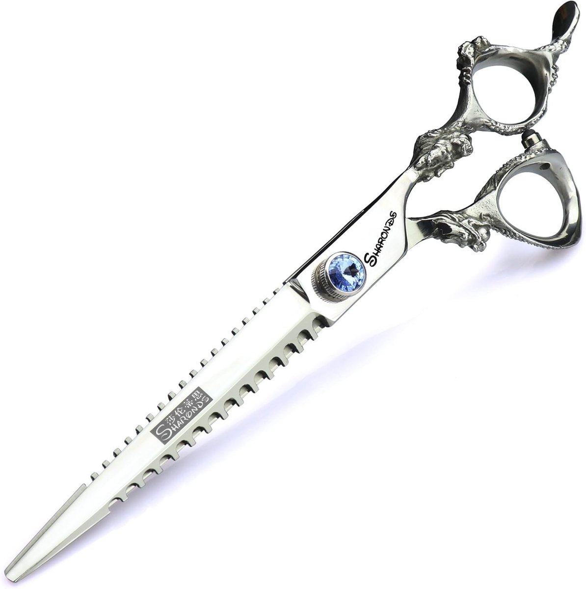 Professionele Kappersschaar Set van 7 Inch met Knip- en Uitknipschaar van Hoogwaardig Japan 440C Staal, Perfect voor Haarstyling en Knippen