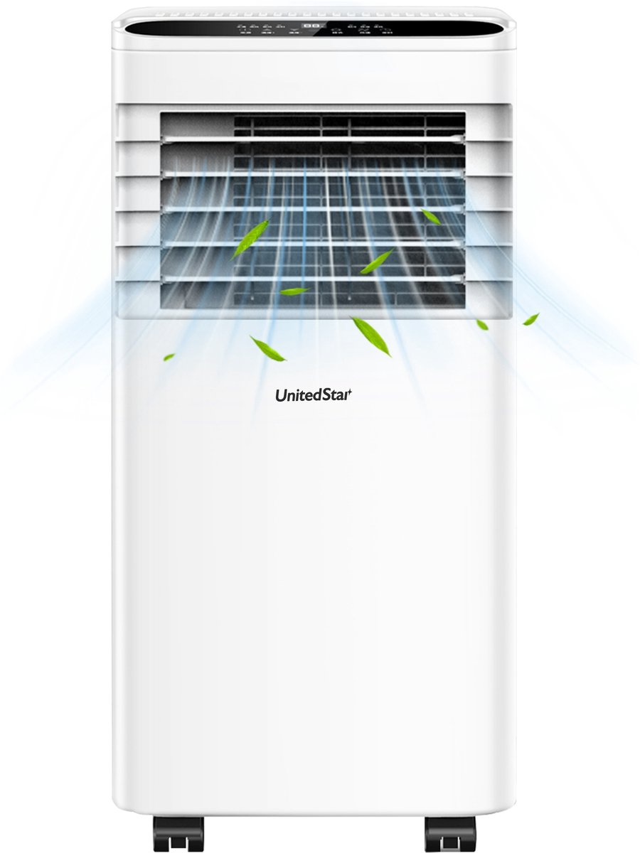 Draagbare Mobiele Airconditioner SKY-1A-7000 BTU-Snelle Koeling-Grote Luchtstroom-Geschikt voor 15-25 m²-3-in-1 Functie-Koelen-Ontvochtigen en Ventileren-Ideaal voor Warme Zomerdagen — afbeelding 12