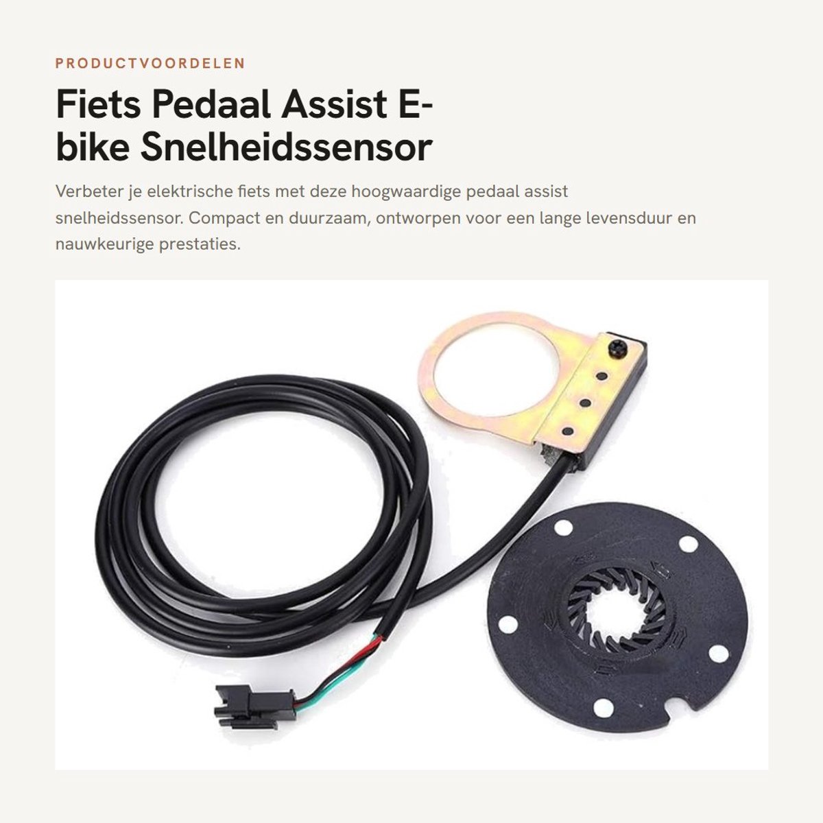 Inovra - Fiets Pedaal Assist E-bike Snelheidssensor van Hoogwaardige Materialen