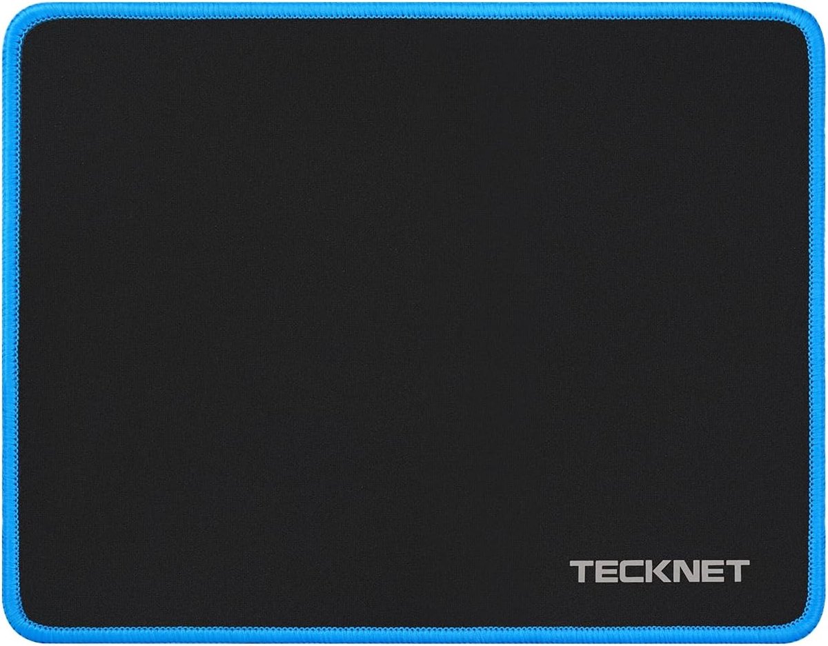 SnelShoppen - Gaming Muismat 270x210mm - Antislip Rubber, Waterdicht & Gestikte Randen - Geschikt voor Laser en Optische Muizen - Perfect voor Thuis,