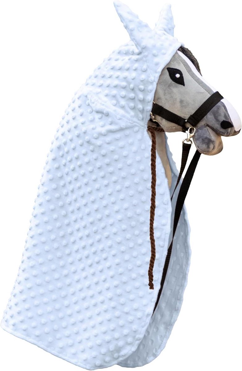 Hobby Horse Cape - Paarden Accessoire - Spel en Plezier - Uniek Design - 68 x 73 cm - Hemelsblauw