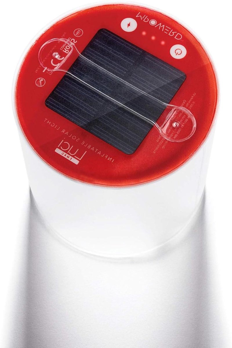 Opblaasbare Lantaarn - Zonne-energie Lamp - Noodsituaties Buiten - RGB Kleurverlichting - 4x4 Inch - Wit