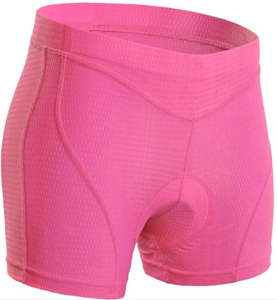 Fietsonderbroek - Fietsbroek - Fiets ondergoed - Met zeem - Wielrenbroek - Cycling shorts - Racefiets broekje - Fietskleding - Maat XL - Roze - Jonyx — afbeelding 2