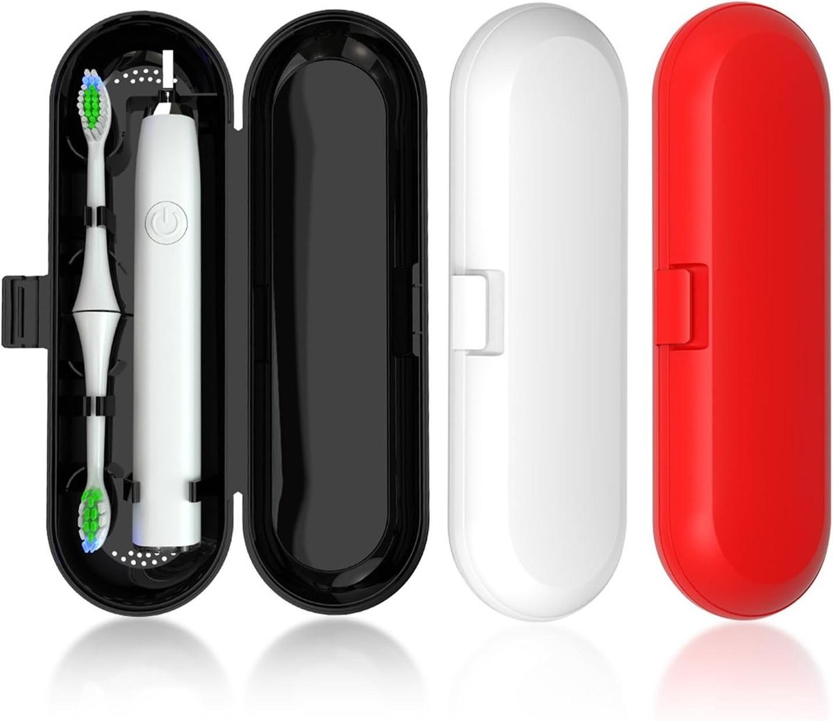 Tandenborstel Opbergdoos - Beschermhoes - Reizen en Opslag - Stof- en Vochtwerend - 3 Stuks - Gemengde Kleuren