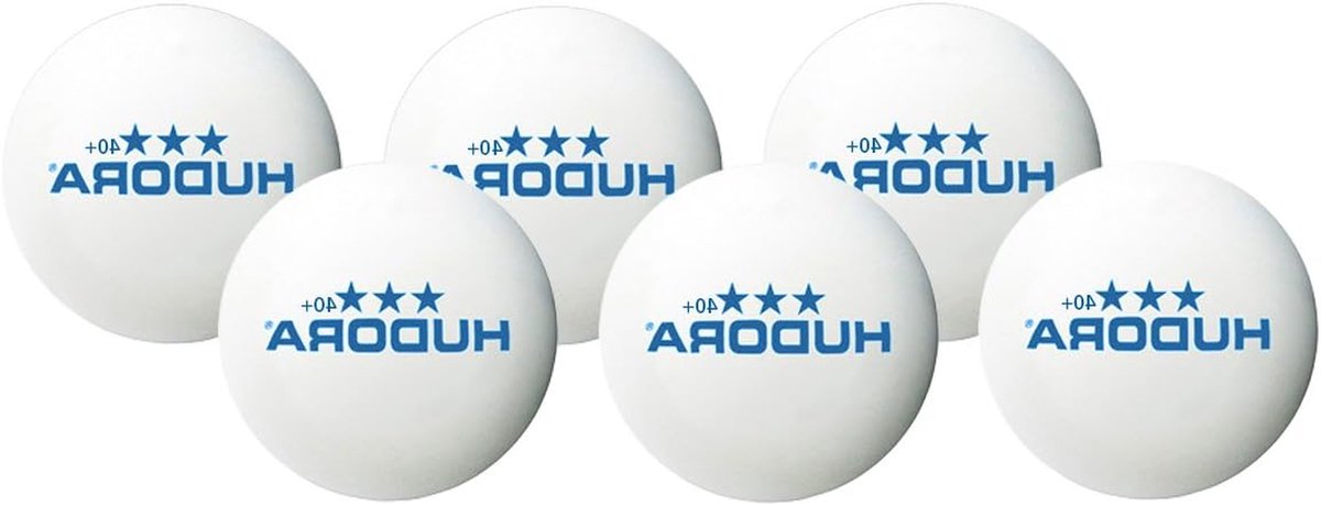 Tafeltennisballen - Pingpong ballen - Wedstrijd spelen - 3 sterren kwaliteit - 6 stuks 40mm - Wit
