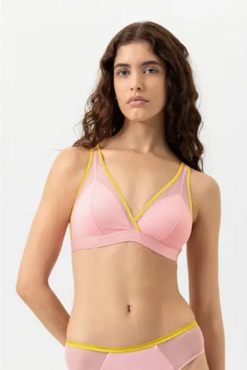 Mey Poetry Almost Sheer Triangel BH Pink Nectar Roze