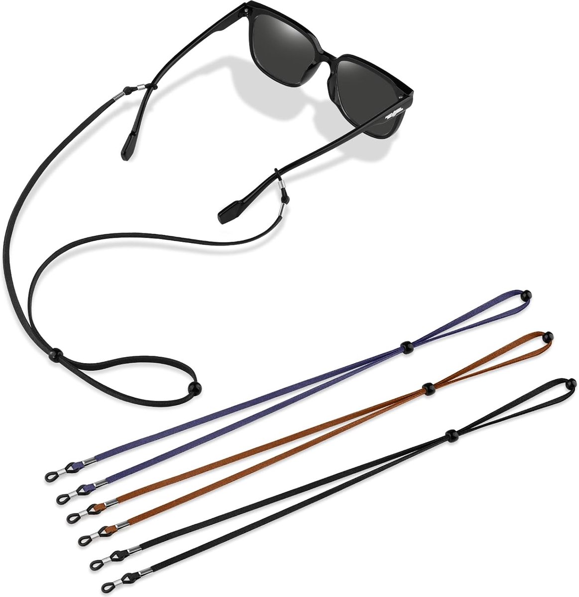 Brilkoord 3-delige set voor dames en heren - brillenketting - stijlvolle accessoires - altijd je bril bij de hand - SnelShoppen