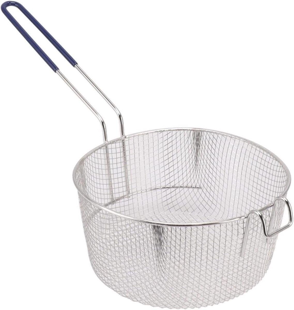 Wasbare Frituurmand met Lange Handgreep, Roestvrij Staal, Geschikt voor Kipnuggets en Snacks, 23 cm
