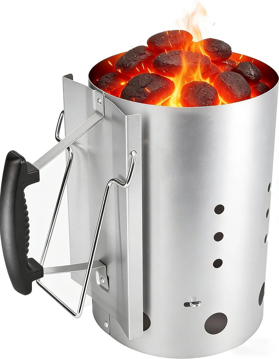 SnelShoppen - GFTIME XL Haard Rapidfire voor Houtskool Grill - Kolen Lighter met Handvat - Snel en Efficiënt voor Tuin, Camping en Feest - Milieuvrien