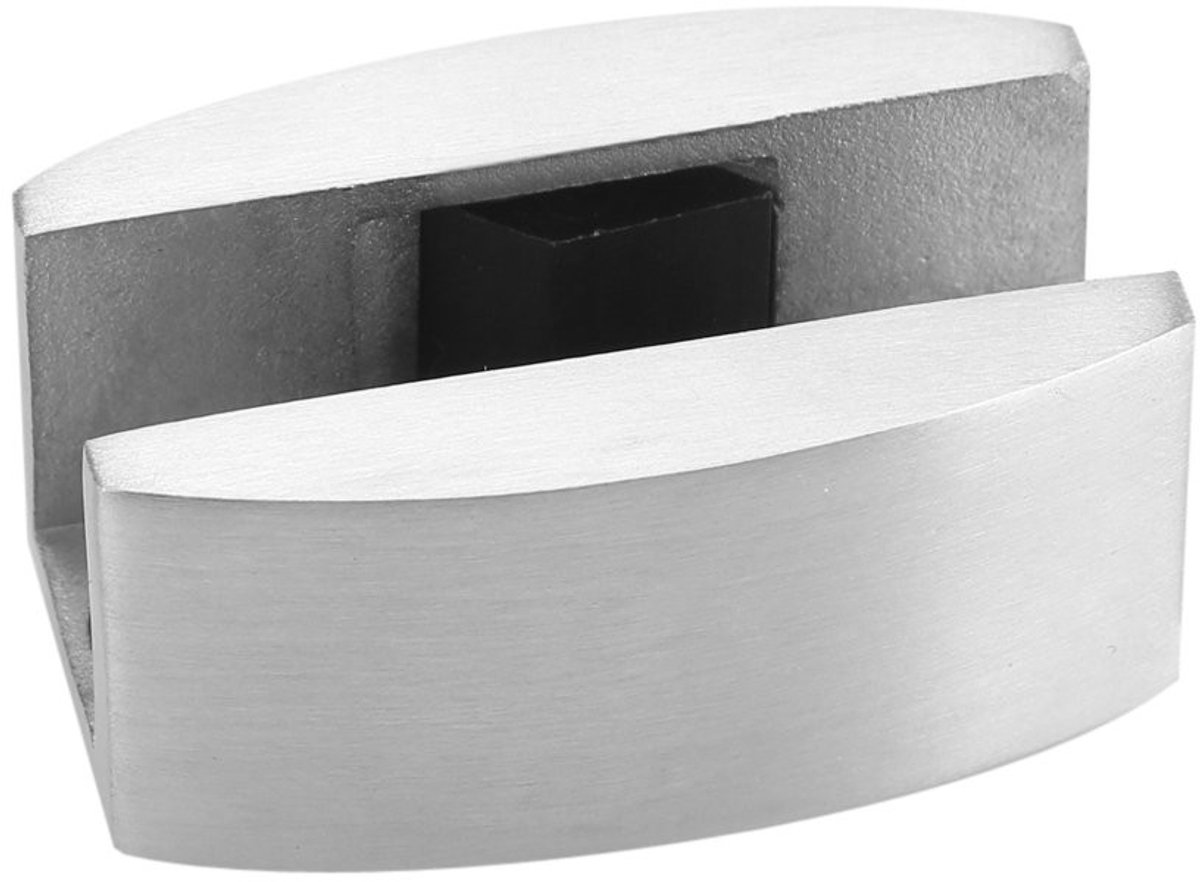 Dailygoods- Vloergeleider Roestvrij Staal 304 - Vloerondergeleider - Geschikt voor Glazen Schuifdeuren 8-14 mm - Afmetingen 50 x 23 mm - 100% Gloednieuw - Stabiliteit en Soepele Beweging - Deurgleider