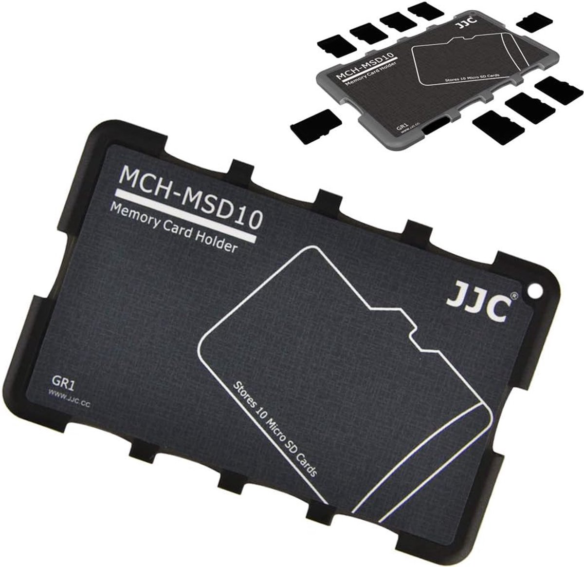 Lichtgewicht Micro SD-kaartgeval voor 10 geheugenkaarten